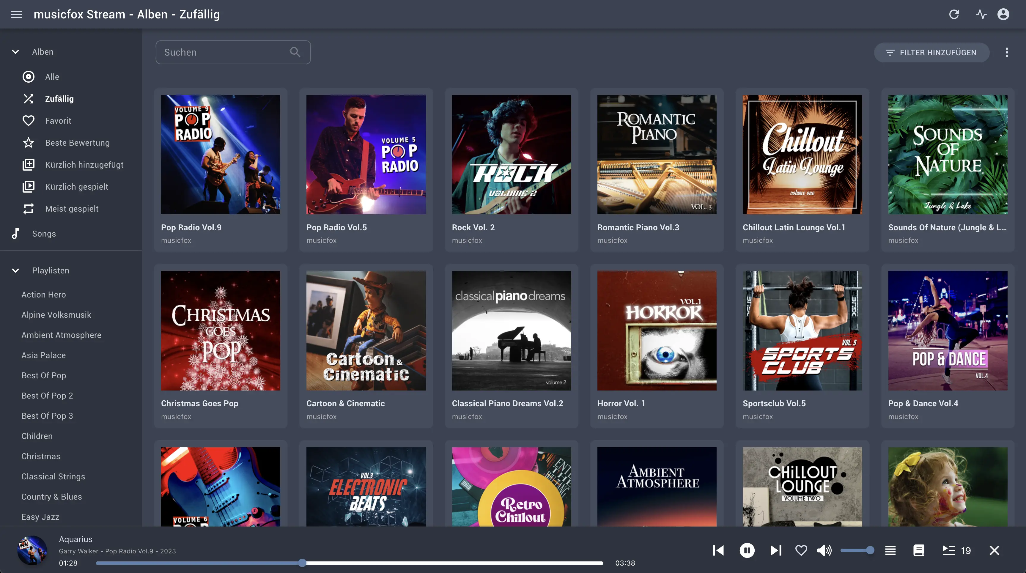 musicfox Streaming - Alle Musikalben